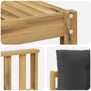 Udendørs sofagruppe 10 stk. Hvid og antracit