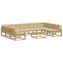 Udendørs sofagruppe 10 stk. Hvid og Beige