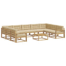 Udendørs sofagruppe 10 stk. Hvid og Beige