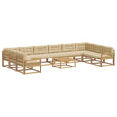 Udendørs sofagruppe 11 stk. Hvid og Beige