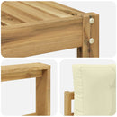 Udendørs sofagruppe 11 stk. Hvid og cremefarvet