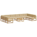 Udendørs sofagruppe 11 stk. Hvid og Beige