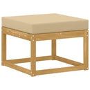 Udendørs sofagruppe med pude 8 pcs Hvid og Beige