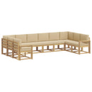 Udendørs sofagruppe 10 stk. Hvid og Beige