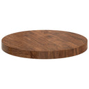 Bordplade Lys Brun Ø 30 x 2,5 cm Massivt Eg Træ
