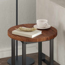 Bordplade Lys Brun Ø 40 x 2,5 cm Massivt Eg Træ
