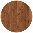 Bordplade Lys Brun Ø 40 x 2,5 cm Massivt Eg Træ