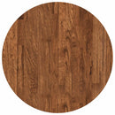 Bordplade Lys Brun Ø 50 x 2,5 cm Massivt Eg Træ