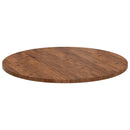 Bordplade Lys Brun Ø 90 x 2,5 cm Massivt Eg Træ