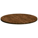 Bordplade Mørk Brun Ø 90 x 2,5 cm Massivt Eg Træ