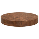Bordplade Lys Brun Ø 30 x 4 cm Massivt Eg Træ