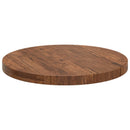 Bordplade Lys Brun Ø 60 x 4 cm Massivt Eg Træ