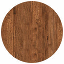 Bordplade Lys Brun Ø 60 x 4 cm Massivt Eg Træ