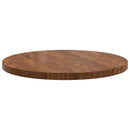 Bordplade Lys Brun Ø 80 x 4 cm Massivt Eg Træ