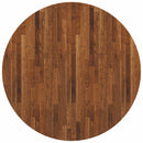 Bordplade Lys Brun Ø 80 x 4 cm Massivt Eg Træ