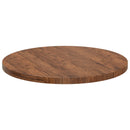 Bordplade Lys Brun Ø 90 x 4 cm Massivt Eg Træ