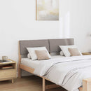 Polstret sengegavl Gråbrun 160 cm Massiv fyrretræ