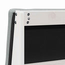Polstret sengegavl Lysegrå 75 cm Massiv fyrretræ