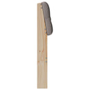 Polstret sengegavl Gråbrun 150 cm Massiv fyrretræ