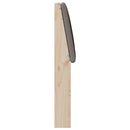 Polstret sengegavl Gråbrun 160 cm Massiv fyrretræ