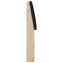 Polstret sengegavl Sort 75 cm Massiv fyrretræ