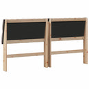Polstret sengegavl Gråbrun 180 cm Massiv fyrretræ