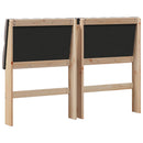 Polstret sengegavl Gråbrun 160 cm Massiv fyrretræ