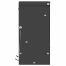 Kaninfeeder Sort 12,5 x 12,5 x 25 cm Koldvalset Stål