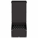 Kaninfeeder Sort 12,5 x 26 x 28,5 cm Koldvalset Stål
