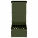 Kaninfeeder Oliven grøn 12,5 x 26 x 28,5 cm Koldvalset Stål