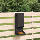 Gede-feeder Sort 28 x 30 x 80 cm Koldvalset Stål