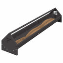 Kyllingefodertrug Sort 108 x 20,5 x 20 cm Koldvalset Stål