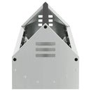 Kyllingefodertrug Sølv 108 x 20,5 x 20 cm Galvaniseret stål