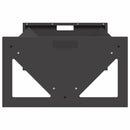 Fodertrug til husdyr Sort 108 x 50 x 28 cm Koldvalset Stål