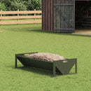 Fodertrug til husdyr Oliven grøn 108 x 50 x 28 cm