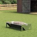 Fodertrug til husdyr Sølv 108 x 50 x 28 cm Galvaniseret stål