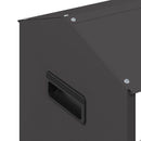 Kyllingefodertrug Sort 81 x 32 x 53,5 cm Koldvalset Stål
