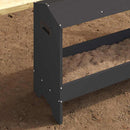 Kyllingefodertrug Sort 81 x 32 x 53,5 cm Koldvalset Stål