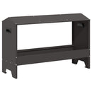 Kyllingefodertrug Sort 81 x 32 x 53,5 cm Koldvalset Stål