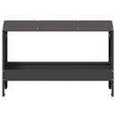 Kyllingefodertrug Sort 81 x 32 x 53,5 cm Koldvalset Stål