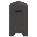 Kyllingefodertrug Sort 81 x 32 x 53,5 cm Koldvalset Stål