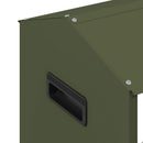 Kyllingefodertrug Oliven grøn 81 x 32 x 53,5 cm Koldvalset Stål