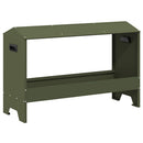 Kyllingefodertrug Oliven grøn 81 x 32 x 53,5 cm Koldvalset Stål