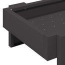 Kyllingefodertrug Sort 80 x 28 x 13.5 cm Koldvalset Stål