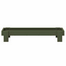 Kyllingefodertrug Oliven grøn 80 x 28 x 13.5 cm Koldvalset Stål