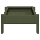 Kyllingefodertrug Oliven grøn 80 x 28 x 13.5 cm Koldvalset Stål