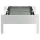 Kyllingefodertrug Sølv 80 x 28 x 13.5 cm Galvaniseret stål