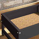 Fuglefoder Sort 80 x 28 x 13.5 cm Koldvalset Stål