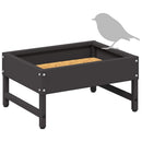 Fuglefoder Sort 80 x 28 x 13.5 cm Koldvalset Stål