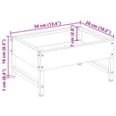 Fuglefoder Sort 80 x 28 x 13.5 cm Koldvalset Stål